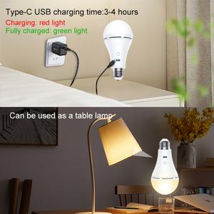 หลอดไฟ LED คุณภาพสูง ควบคุมด้วยรีโมทแบบสัมผัส 3CCT ชาร์จไฟได้ พร้อมตะขอ - Product Image 3