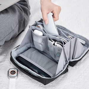 Pochette d'organisation pour appareils électroniques, sac d'organisation pour accessoires de voyage, sac de rangement pour câbles comme accessoire de voyage - Product Image 2