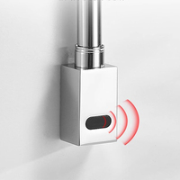 Robinet de lavabo monotrou en acier inoxydable HY-266D moderne Robinets à capteur automatique Matériau en laiton mural
