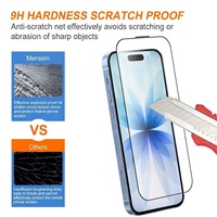 Protection d'écran en verre trempé HD transparent 9H anti-traces de doigts pour iPhone 18 17 16 15 14 13 12 11 X Pro Max Accessoire mobile