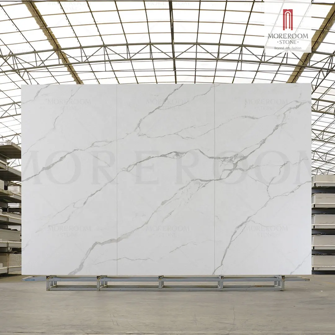 Extra Grote Tegel 900X1800X6Mm Porseleinen Gepolijste Geglazuurde Plafondtegel Voor Lobby