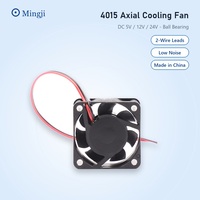 Ventilateur axial DC série QC4015 4015 à 2 fils avec roulement à billes 5V/12V/24V 5000-11000 tr/min 6,5-14,83 CFM Ventilateur PBT à 7 pales