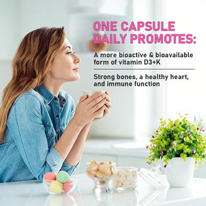 วิตามินดี3 เค ซอฟต์เจลเกรดสูง ผสมเมนาควิโนน-7 วิตามินเค <span class=keywords><strong>ช่วย</strong></span><span class=keywords><strong>เสริม</strong></span>สร้างกระดูก วิตามินสมุนไพร<span class=keywords><strong>เสริม</strong></span>อาหารแบบซอฟต์เจล - Product Image 4