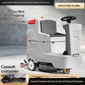 Máquina de Limpieza de Pisos Comercial con Operador a Bordo, Carro de Limpieza para Restaurantes y Hospitales, Máquina Industrial para Lavar Pisos - Product Image 1