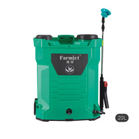 Alat Semprot Pertanian Farmjet Knapsack dengan Baterai Lithium 16L / 18L / 20L Pompa Ganda Isi Ulang untuk Penyemprot Elektrik Pertanian
