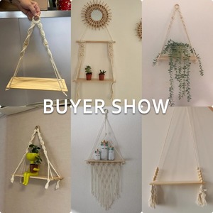 <span class=keywords><strong>Étagère</strong></span> <span class=keywords><strong>murale</strong></span> de rangement en macramé flottant <span class=keywords><strong>Étagère</strong></span> <span class=keywords><strong>murale</strong></span> Boho Home Decor <span class=keywords><strong>Étagère</strong></span>s Décoration <span class=keywords><strong>Chambre</strong></span> Salon Pépinière Cadeau - Product Image 6