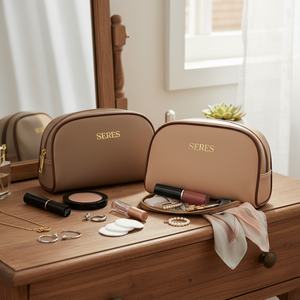 Organizador de belleza ecológico, bolsa de maquillaje portátil, bolsa de cosméticos, estuche refinado para artículos esenciales diarios - Product Image 6