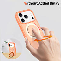 Soporte Magnético Giratorio 360° con Diseño Antigolpes, Funda para Móvil Compatible con Carga Inalámbrica para iPhone 17 18 Pro Max