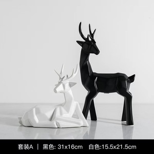 Adornos de cerámica nórdica, decoraciones creativas para gabinetes de vino. - Product Image 3