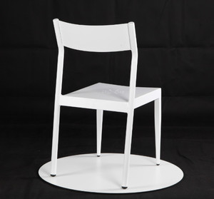 Sillas de Metal ligeras para exteriores, silla de comedor estilo americano, estilo moderno y Vintage, color blanco - Product Image 4