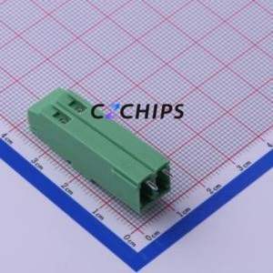 KF128HH-5.0-2P Screw Terminal Block Through hole Component (THT),P=5mm Connector 1x2P 5mm Green Through Hole - Product Image 2