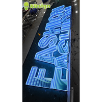 Lettres en relief LED Infinity Abyss personnalisées, certifiées CE, en acrylique lisse, 3D, pour la publicité extérieure, décoration, signalisation, voiture, multicolores