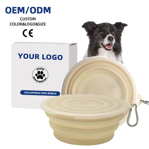 Novo Produto Personalizado Viagem Dobrável <span class=keywords><strong>Silicone</strong></span> <span class=keywords><strong>Pet</strong></span> Dog <span class=keywords><strong>Bowls</strong></span> Portátil Dog Bowl Folding Outdoor Dobrável Dog <span class=keywords><strong>Bowls</strong></span> com Tampa - Product Image 1