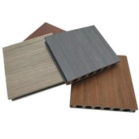 Plancher de terrasse en WPC moderne et durable, haute brillance, imperméable, antidérapant, emboîtable, forme carrée, extérieur, cour, jardin
