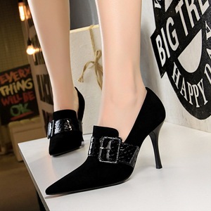 Zapatos de Tacón para Mujer, Diseño de Primavera 2025, Mules con Punta en Pico y Hebillas, Sandalias de Moda - Product Image 1