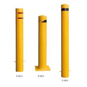 Car Position bollard Parking Post Tube Safety GI Bollard Parking Pole Bollard Barriers For Sale