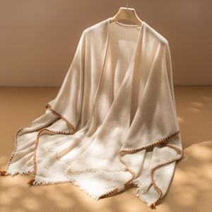 Chal de Cachemira Pura Extra Grande, Moderno y Versátil, Capa Multifuncional con Estampado de Lana Pashmina, Nueva Colección Otoño Invierno - Product Image 1