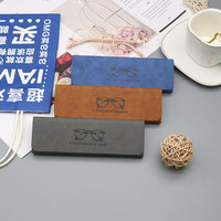 Étui à lunettes en cuir PU carré à logo personnalisé, tendance, luxe, boîte d'emballage pour lunettes de couleur mixte
