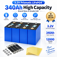 Batterie prismatique LiFePO4 Gotion 340Ah 3.2V de qualité A, neuve, 4000 cycles, garantie 5 ans, pour applications solaires domestiques, ESS, réseau, camping-car, marine