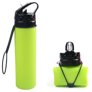 Botellas de Agua Deportivas Plegables al por Mayor, Botellas de Agua Plegables para Viajar - Product Image 1