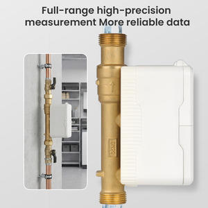 Compteur de <span class=keywords><strong>débit</strong></span> d'eau ultrasonique à connexion filetée 20 mm R160 4 m³/h, contrôle de vanne à distance en laiton 4G, compteur d'eau intelligent - Product Image 3