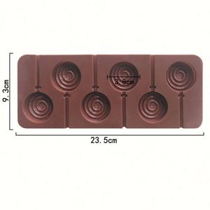 High Quality 6 Pcs Doughnuts Silicone Chocolate Diy Lollipops for Children Lollipop Mold Hard <b>Candy</b> Without <b>Stick</b> OEM\ODM - Product Image 2