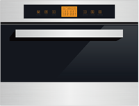 Four à micro-ondes intégré 35L 1000w avec grill, contrôle tactile par capteur, 8 programmes, menu automatique, décongélation automatique, RB45W-3
