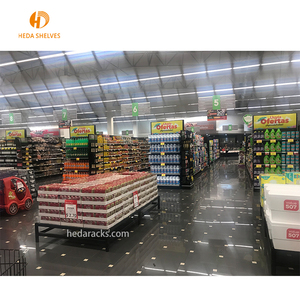 Exhibidor de Alimentos para Supermercados, Diseño Interior, Exhibición de Dulces, Frutas y Verduras, Estante de Madera de Gran Capacidad - Product Image 4
