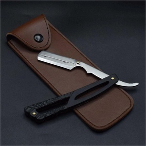 Rasoir droit jetable en acier inoxydable avec logo personnalisé de haute qualité lame remplaçable pour le rasage du visage et du corps - Product Image 4