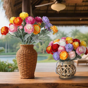 Peonie Artificiali in Seta di Alta Qualità Fatte a Mano 75cm Decorazione per Casa Sfondo per Laurea Natale Minimo 50 Pezzi - Product Image 1