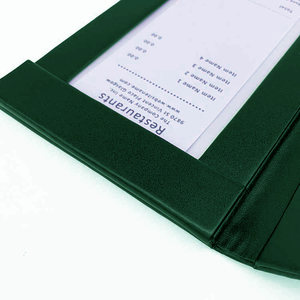 Porte-chèques magnétique lumineux vert en gros avec support de chèque lumineux en cuir avec LED - Product Image 4