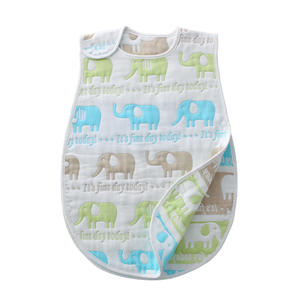 Gigoteuse pour bébé en gaze de coton pur à six couches, anti-coup de pied, bon compagnon, <span class=keywords><strong>60</strong></span> plis, style japonais et coréen - Product Image 1