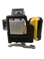 Niveau laser rotatif industriel à faisceau vert avec 12 points, trépied, portée de 50 m, batterie au lithium, haute précision, modèle 4D, longueur d'onde 532 nm