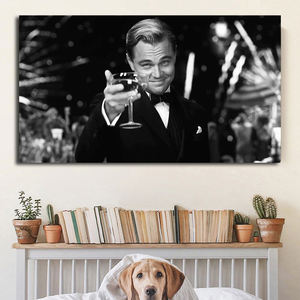 The Great Gatsby Movie <span class=keywords><strong>Leonardo</strong></span> DiCaprio Poster Canvas Painting Modern Wall Art Print Pictures Cuadros for Living Room Decor - Product Image 4
