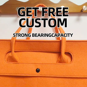 Borsa Tote in Feltro Trapuntato con Logo Personalizzato, Borsa da Donna alla Moda, Riutilizzabile, Grande Capacità, Portatile per lo Shopping - Product Image 3