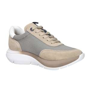 Baskets pour hommes Callaghan, beige, hauteur de talon 4 cm, toile, chaussures tendance - Product Image 2