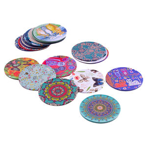 Custom Round Shape Metal <span class=keywords><strong>Mug</strong></span> Coaster Box Cerveja Promoções Pubs Restaurantes Presente Turista Lembranças Pretty Coaster <span class=keywords><strong>Tin</strong></span> Can - Product Image 3