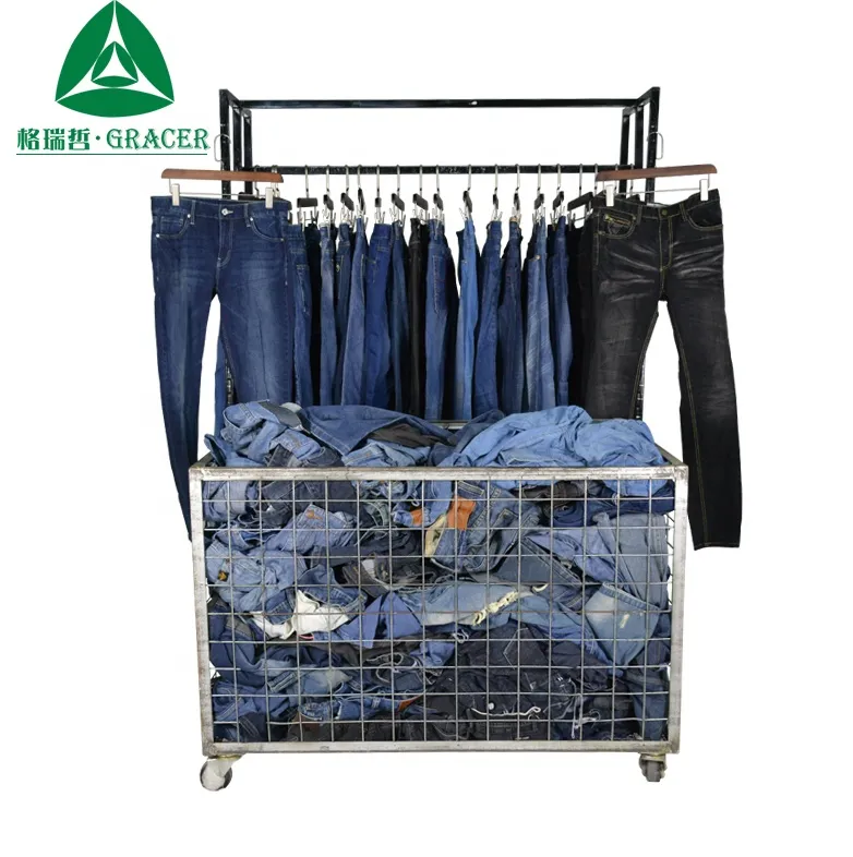 Export Recycling Hoge Kwaliteit Mannen Jeans Broek Goedkope Gebruikte Kleding Vorm Pakistan