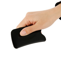 Planche Gua Sha en corne de buffle noire naturelle pour massage corporel anti-arthritique et outil de beauté sain, classe I