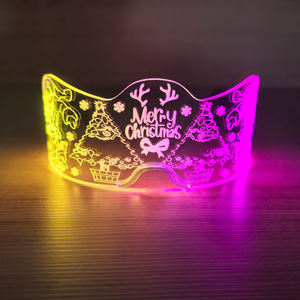 新着クリスマスパーティーLEDライトアップハーフフェイステクノロジーメガネ変色メガネコンサート - Product Image 3