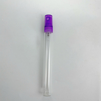 Flacon pulvérisateur de parfum en verre transparent de 10 ml en stock, flacon de parfum portable de voyage, flacons de distribution d'échantillons de parfum