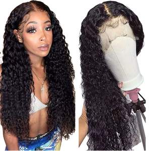 Perruques <span class=keywords><strong>Afro</strong></span> Kinky Lisses avec Fermeture 4x4, Frontal en Dentelle à Cuticules Alignées, Cheveux Humains Yaki Kinky Lisses pour Femmes Noires - Product Image 5