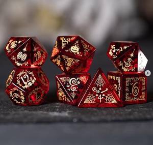 Juego de Dados Poliédricos de Plástico Jade Auspicioso Personalizados Easysay 2024 para RPG, Dados para Juegos de Rol, Dungeons and Dragons - Product Image 2
