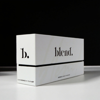 Boîte de base avec couvercle en carton dur rigide en gros avec logo imprimé sur le cou avec finition mate pour souvenir de cadeau