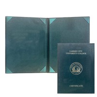 Porte-documents en cuir PU horizontal vertical A4 pour diplôme de graduation