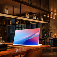 Écran tactile LCD numérique pour menu animé sur pied en forme de L pour restaurant, centre commercial, magasin de détail, vente en gros