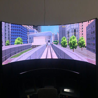 Écran LED numérique incurvé à 360 degrés, mur vidéo, panneau de module souple, écran LED flexible pour bar DJ.