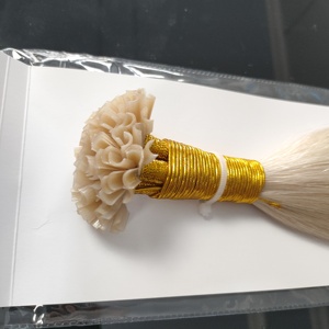 Extensiones de Cabello de Queratina Italiana con Punta Plana en U al por Mayor, Cabello Ruso Premium de Doble Trama con Punta Plana en U, Cabello Humano de Lujo con Punta I - Product Image 4