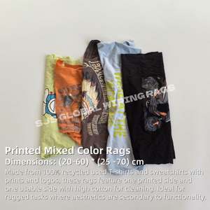 Paños de Limpieza de Algodón de Colores, Resistentes y que Ahorran Tiempo, Paños de Limpieza de Camisetas de Colores para Limpieza - Product Image 2