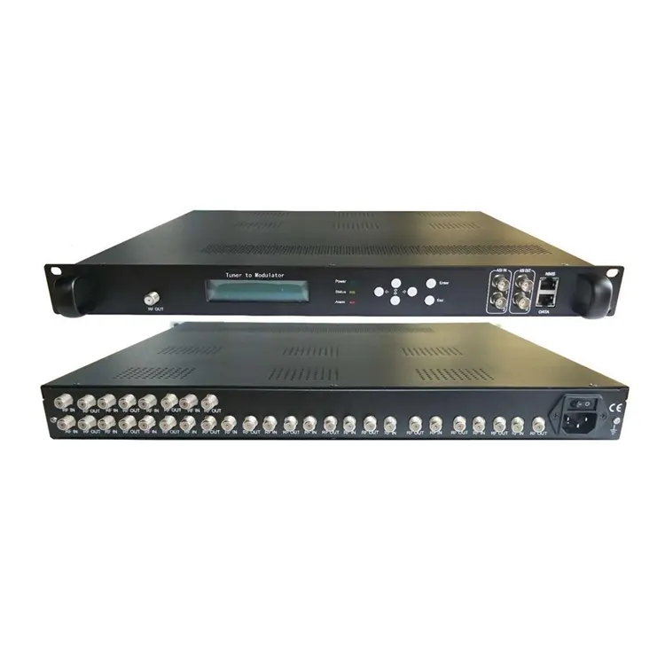 Kabel Tv Digitale Modulator 16 Fta Tuner 8 Dvb-T Isdbt DVB-C Atsc Rf Modulator
